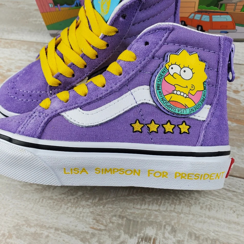Vans X Simpsons SK8-Hi Zip Lisa 4 Prez - Picture 5 of 9